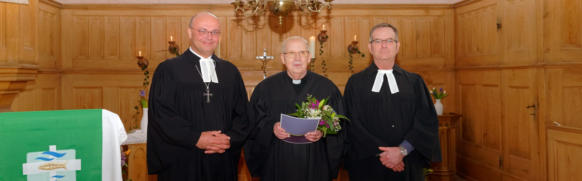 Ansgarkreuz Verleihung Burkhard Fröhlich durch Propst Philipp Staak